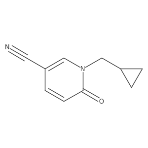 1-(Cyclopropylmethyl)-6-oxo-1,6-dihydropyridine-3-carbonitrile Structure