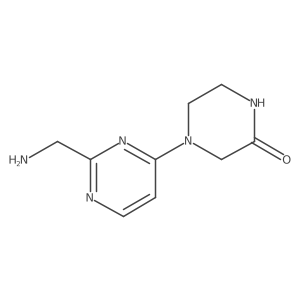 4-[2-(Aminomethyl)pyrimidin-4-yl]piperazin-2-one结构式