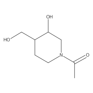 1-(3-Hydroxy-4-(hydroxymethyl)piperidin-1-yl)ethanone结构式