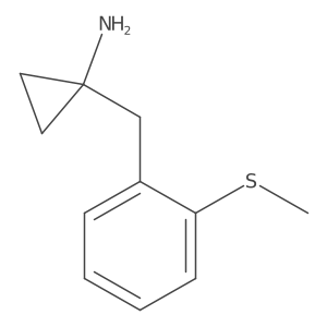 1-{[2-(Methylsulfanyl)phenyl]methyl}cyclopropan-1-amine Structure