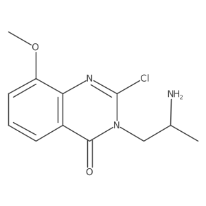 3-(2-Aminopropyl)-2-chloro-8-methoxyquinazolin-4(3H)-one Structure