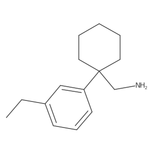 [1-(3-Ethylphenyl)cyclohexyl]methanamine Structure