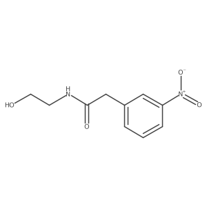 N-(2-Hydroxyethyl)-2-(3-nitrophenyl)acetamide Structure