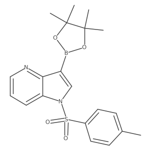 3-(4,4,5,5-Tetramethyl-1,3,2-dioxaborolan-2-YL)-1-tosyl-1H-pyrrolo[3,2-B]pyridine结构式