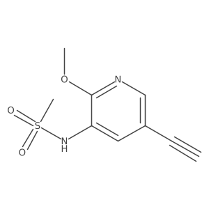 N-(5-Ethynyl-2-methoxypyridin-3-YL)methanesulfonamide Structure