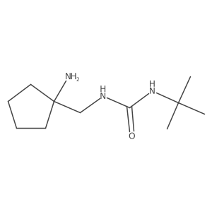 1-[(1-Aminocyclopentyl)methyl]-3-tert-butylurea结构式