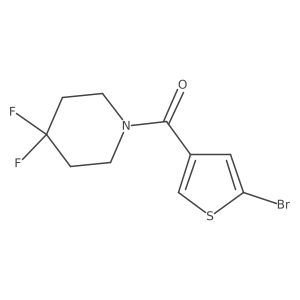 (5-Bromothiophen-3-yl)-(4,4-difluoropiperidin-1-yl)-methanone Structure