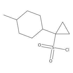 1-(4-Methylcyclohexyl)cyclopropane-1-sulfonyl chloride结构式