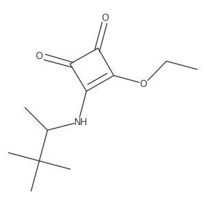 (R)-3-ethoxy-4-(1,2,2-trimethyl-propylamino)-cyclobut-3-ene-1,2-dione结构式