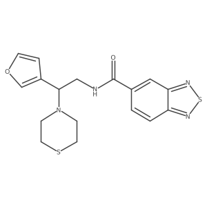 N-(2-(furan-3-yl)-2-thiomorpholinoethyl)benzo[c][1,2,5]thiadiazole-5-carboxamide Structure