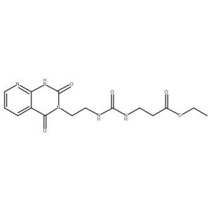 ethyl 3-(3-(2-(2,4-dioxo-1,2-dihydropyrido[2,3-d]pyrimidin-3(4H)-yl)ethyl)ureido)propanoate Structure