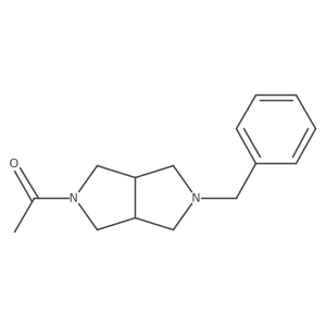 1-(5-benzylhexahydropyrrolo[3,4-c]pyrrol-2(1H)-yl)ethanone结构式