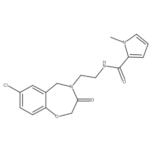 N-(2-(7-chloro-3-oxo-2,3-dihydrobenzo[f][1,4]oxazepin-4(5H)-yl)ethyl)-1-methyl-1H-pyrrole-2-carboxamide Structure