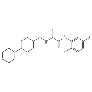 N1-(2,5-difluorophenyl)-N2-((1-(tetrahydro-2H-thiopyran-4-yl)piperidin-4-yl)methyl)oxalamide结构式