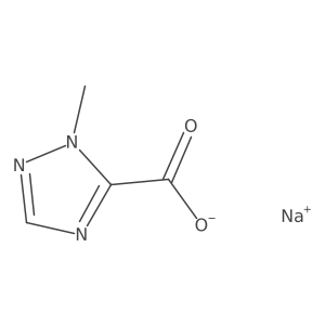sodium 1-methyl-1H-1,2,4-triazole-5-carboxylate结构式
