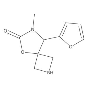 8-(Furan-2-yl)-7-methyl-5-oxa-2,7-diazaspiro[3.4]octan-6-one Structure