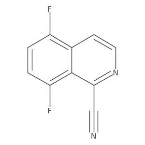 5,8-Difluoroisoquinoline-1-carbonitrile结构式