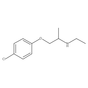 1-(4-Chlorophenoxy)-N-ethyl-2-propanamine结构式