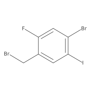 4-Bromo-2-fluoro-5-iodobenzyl bromide结构式