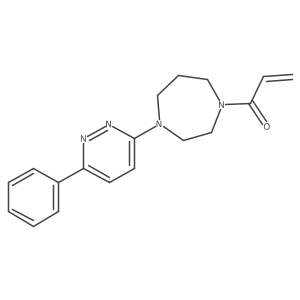 1-[4-(6-Phenylpyridazin-3-yl)-1,4-diazepan-1-yl]prop-2-en-1-one结构式