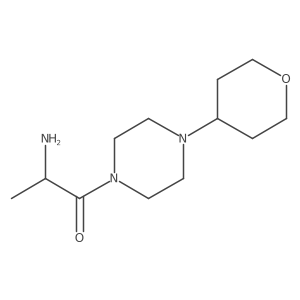 2-amino-1-(4-(tetrahydro-2H-pyran-4-yl)piperazin-1-yl)propan-1-one结构式