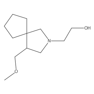 2-(4-(Methoxymethyl)-2-azaspiro[4.4]nonan-2-yl)ethan-1-ol结构式