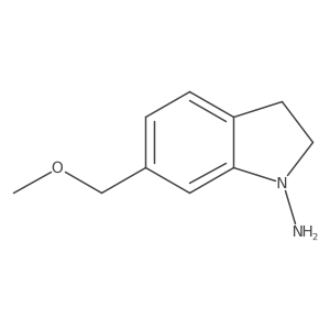 6-(Methoxymethyl)indolin-1-amine结构式