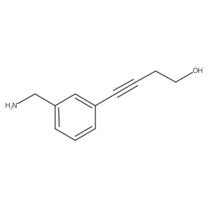 4-[3-(Aminomethyl)phenyl]but-3-yn-1-ol Structure