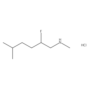(2-Fluoro-5-methylhexyl)(methyl)amine hydrochloride Structure