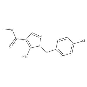 methyl 5-amino-1-[(4-chlorophenyl)methyl]-1H-pyrazole-4-carboxylate结构式