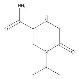 5-Oxo-4-(propan-2-yl)piperazine-2-carboxamide结构式