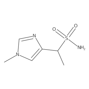 1-(1-methyl-1H-imidazol-4-yl)ethane-1-sulfonamide结构式