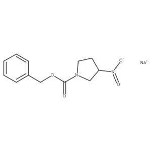 Sodium 1-[(benzyloxy)carbonyl]pyrrolidine-3-sulfinate Structure