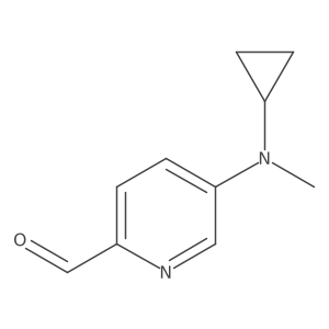 5-[Cyclopropyl(methyl)amino]pyridine-2-carbaldehyde结构式