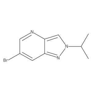 6-Bromo-2-(1-methylethyl)-2H-pyrazolo[4,3-b]pyridine结构式