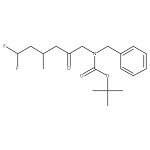 tert-butyl N-benzyl-N-(6,6-difluoro-4-methyl-2-oxohexyl)carbamate Structure