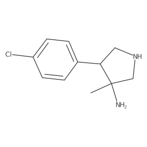 4-(4-Chlorophenyl)-3-methylpyrrolidin-3-amine Structure