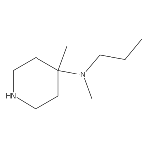 N,4-dimethyl-N-propylpiperidin-4-amine结构式
