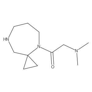 1-{4,8-Diazaspiro[2.6]nonan-4-yl}-2-(dimethylamino)ethan-1-one结构式
