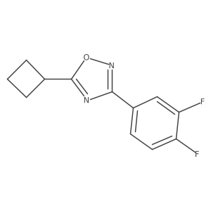 5-Cyclobutyl-3-(3,4-difluorophenyl)-1,2,4-oxadiazole Structure