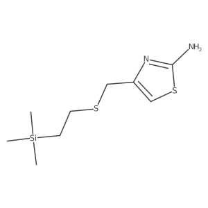 4-({[2-(Trimethylsilyl)ethyl]sulfanyl}methyl)-1,3-thiazol-2-amine Structure