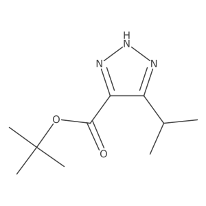 tert-butyl 5-(propan-2-yl)-1H-1,2,3-triazole-4-carboxylate结构式