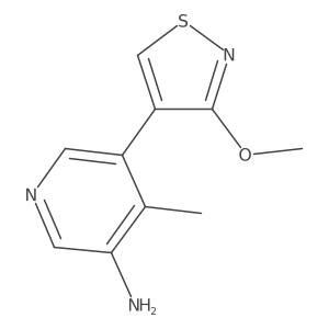 5-(3-Methoxy-1,2-thiazol-4-yl)-4-methylpyridin-3-amine Structure