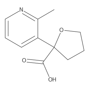 2-(2-Methylpyridin-3-yl)oxolane-2-carboxylic acid Structure