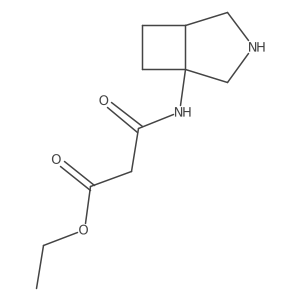 Ethyl 2-({3-azabicyclo[3.2.0]heptan-1-yl}carbamoyl)acetate Structure