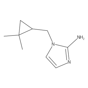 1-[(2,2-dimethylcyclopropyl)methyl]-1H-imidazol-2-amine结构式