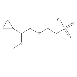 2-(2-Cyclopropyl-2-ethoxyethoxy)ethane-1-sulfonyl chloride结构式