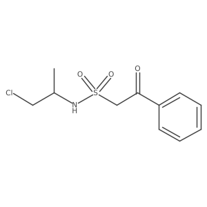 N-(1-chloropropan-2-yl)-2-oxo-2-phenylethane-1-sulfonamide Structure