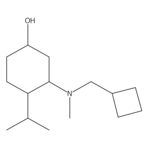3-[(Cyclobutylmethyl)(methyl)amino]-4-(propan-2-yl)cyclohexan-1-ol Structure