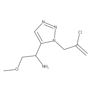 1-[1-(2-chloroprop-2-en-1-yl)-1H-1,2,3-triazol-5-yl]-2-methoxyethan-1-amine Structure